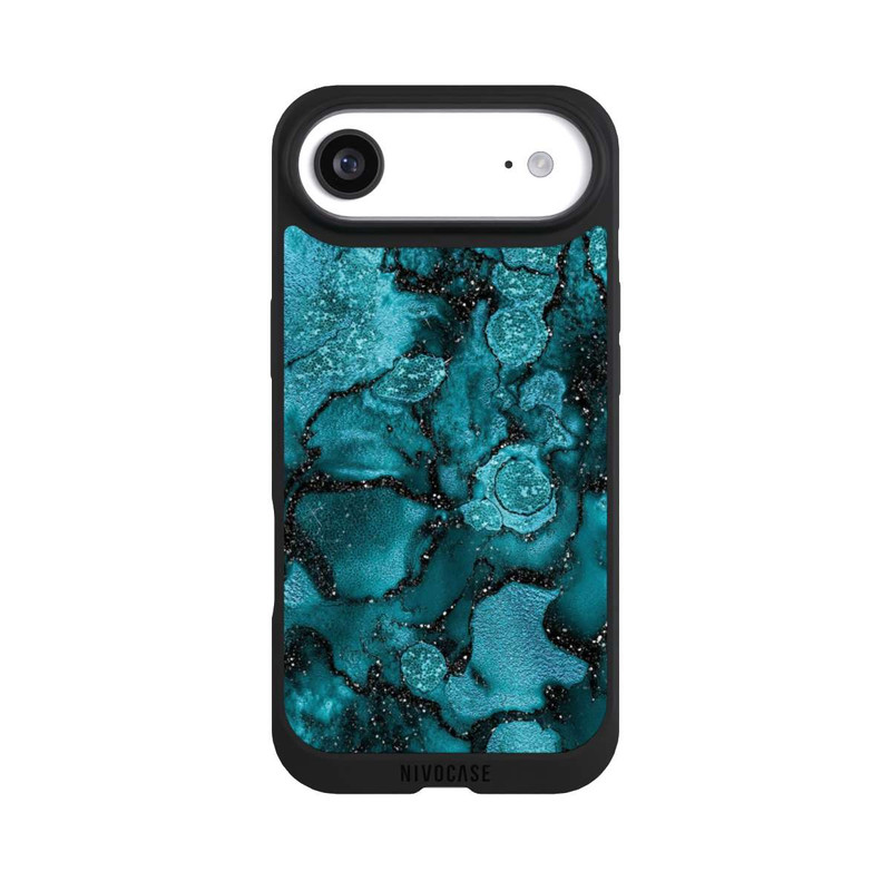 iPhone Air NIVOpure  Blauer Glitzerlook