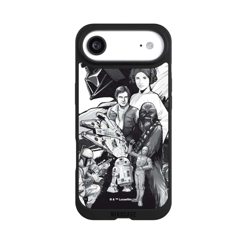 iPhone Air NIVOpure StarWars Charaktere - Schwarz-Weiß