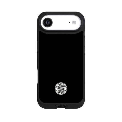 Apple iPhone Air NIVOpure Logo FCB Classique Petit - Blanc sur Fond Noir