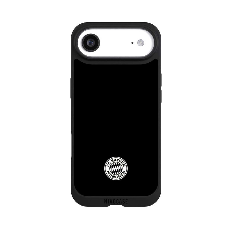 iPhone Air NIVOpure Logo FCB Classique Petit - Blanc sur Fond Noir