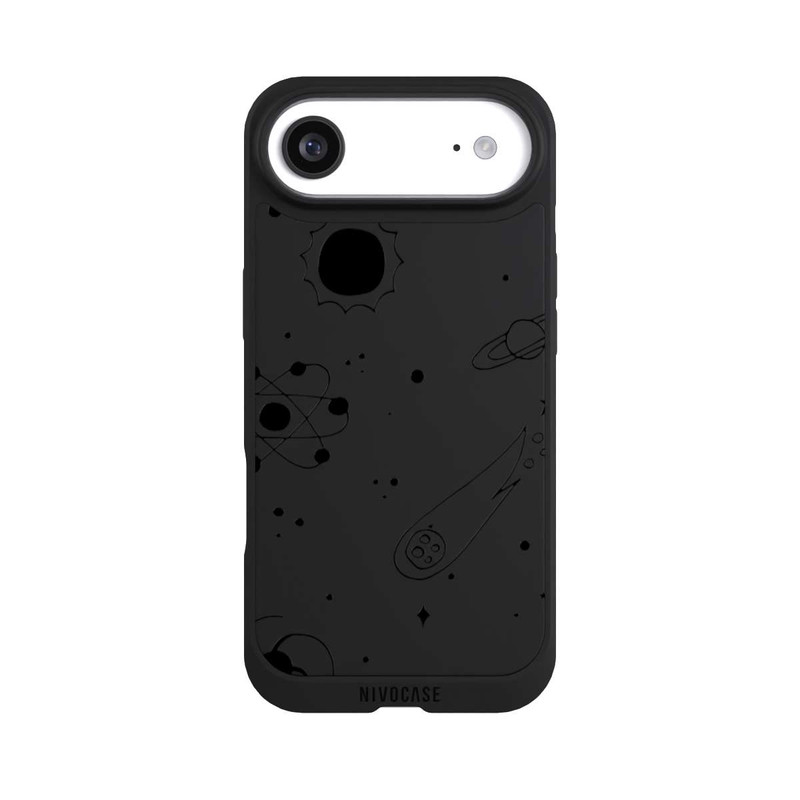 iPhone Air NIVOpure Black Galaxy transparent
