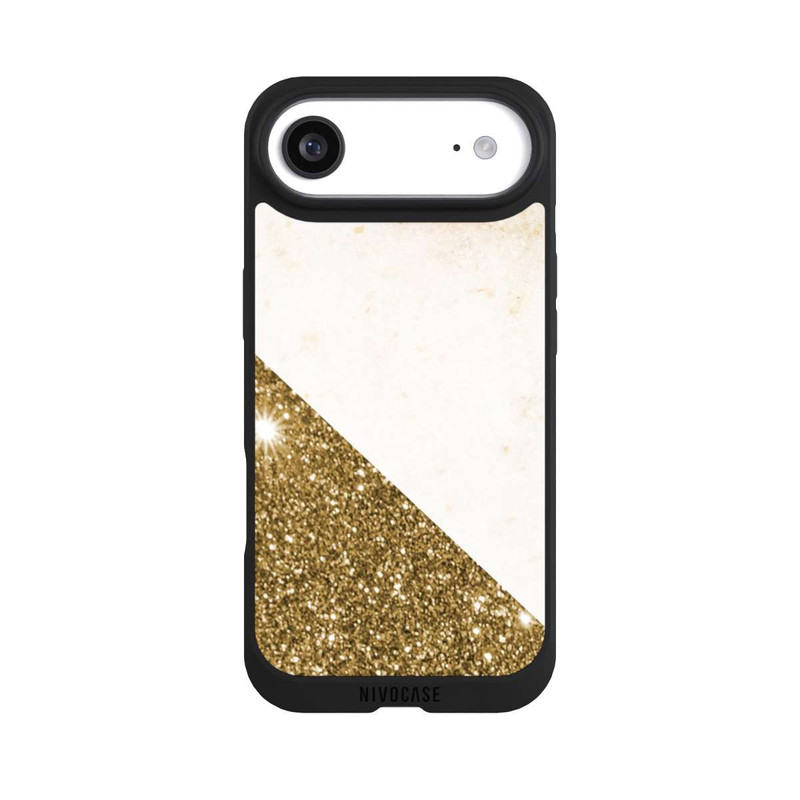 iPhone Air NIVOpure Collage de marbre doré