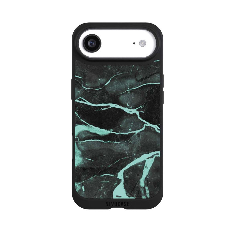 iPhone Air NIVOpure Grauer und blauer Marmor