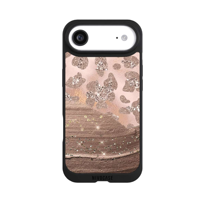 iPhone Air NIVOpure Silver Leopard Glitterlook