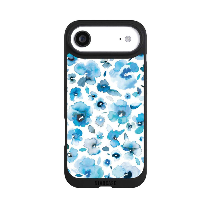 iPhone Air NIVOpure Blue Tropical Flowers
