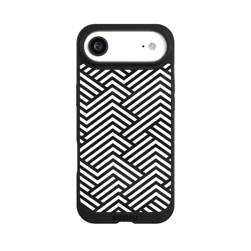 iPhone Air NIVOpure Schwarz und Weiß ZigZag