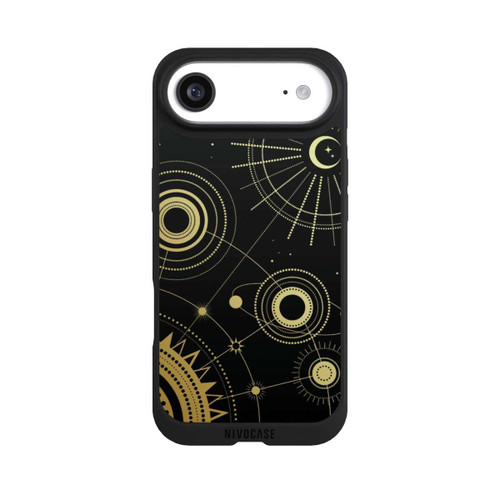 Apple iPhone Air NIVOpure Schwarzer und goldener Look Abstrakt