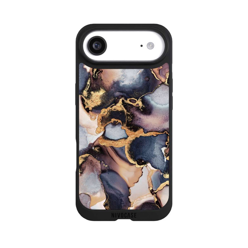 iPhone Air NIVOpure Verträumte Tinte Grau-Golddruck