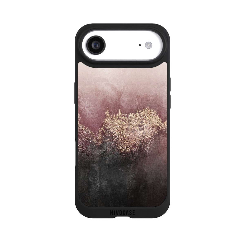iPhone Air NIVOpure Rosa Himmelsstaub Golddruck
