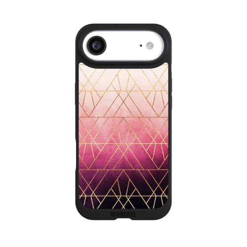 Apple iPhone Air NIVOpure Pink Ombre Dreiecke Golddruck