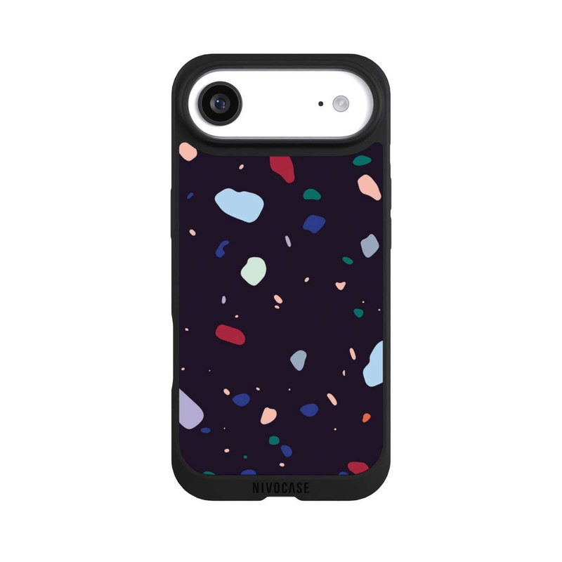 iPhone Air NIVOpure Modern Dark Rounded Terrazzo