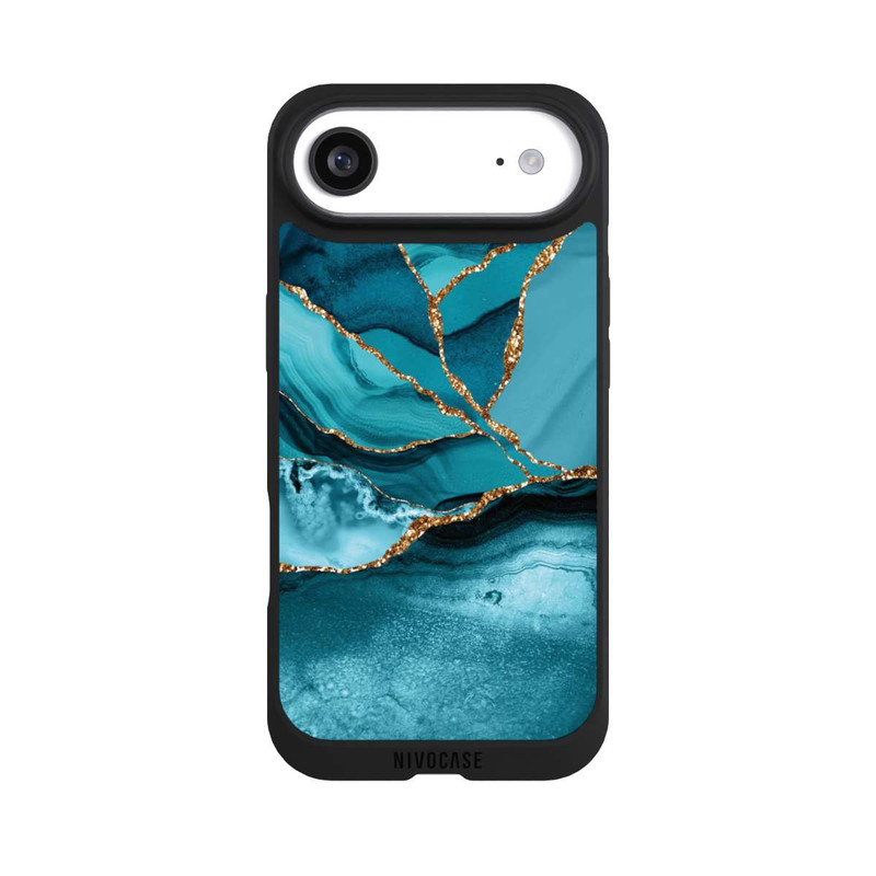 iPhone Air NIVOpure Eisblaue Marmor Landschaft