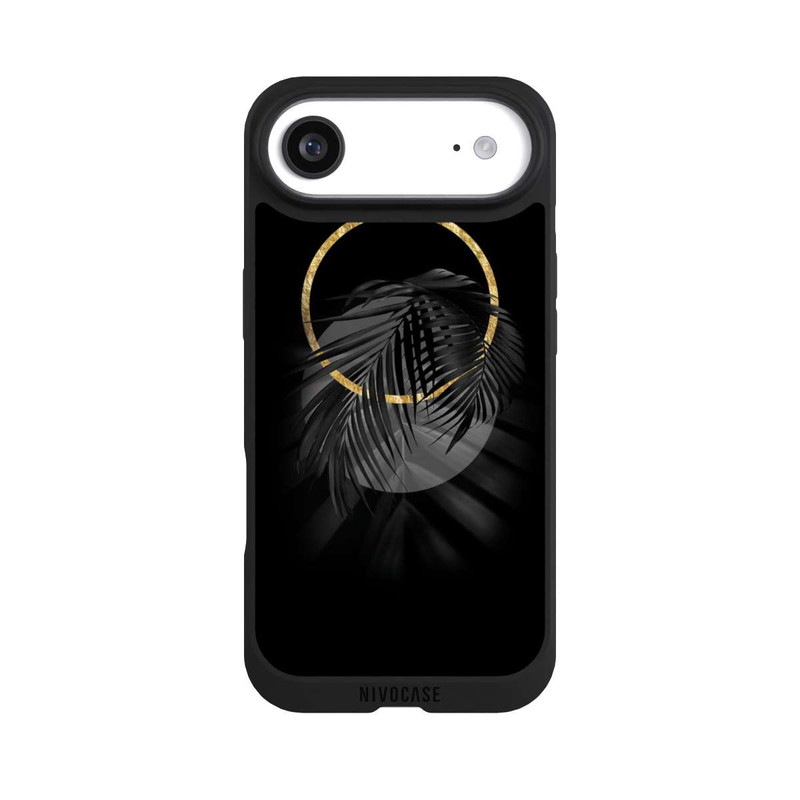 iPhone Air NIVOpure tropische Blätter schwarz