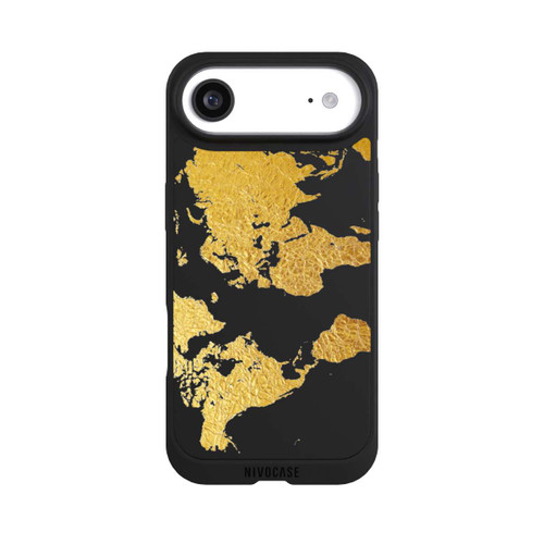 Apple iPhone Air NIVOpure Carte du monde or transparent