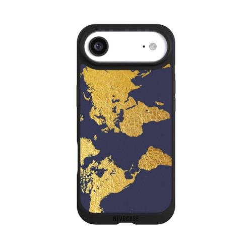 Apple iPhone Air NIVOpure Carte du monde en or