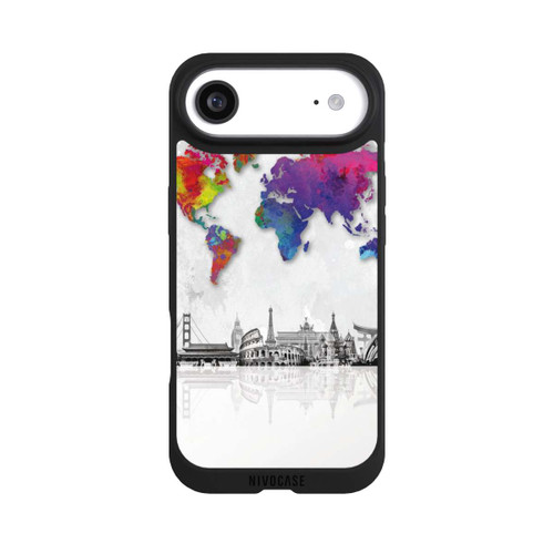 Apple iPhone Air NIVOpure Weltkarte mit Skyline