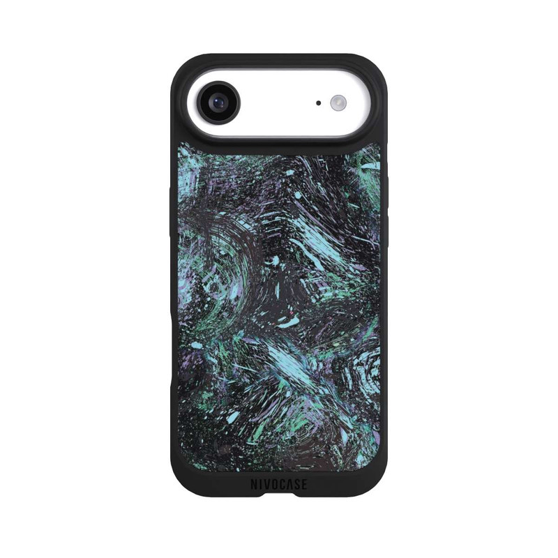 iPhone Air NIVOpure Abstrakt tropfender Staub lila