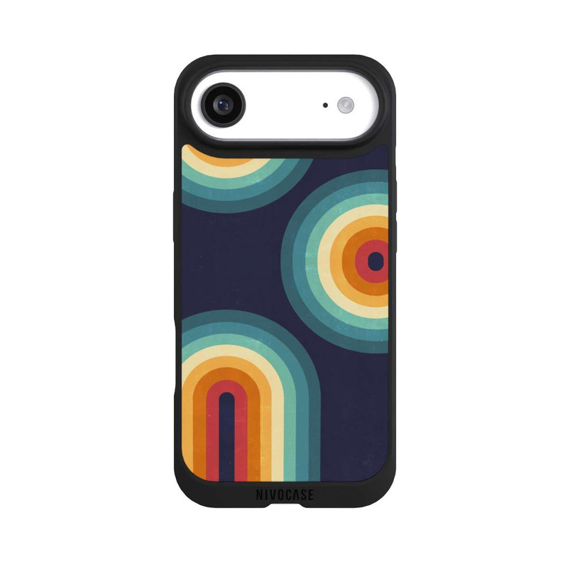 iPhone Air NIVOpure Double Rainbow on Blue