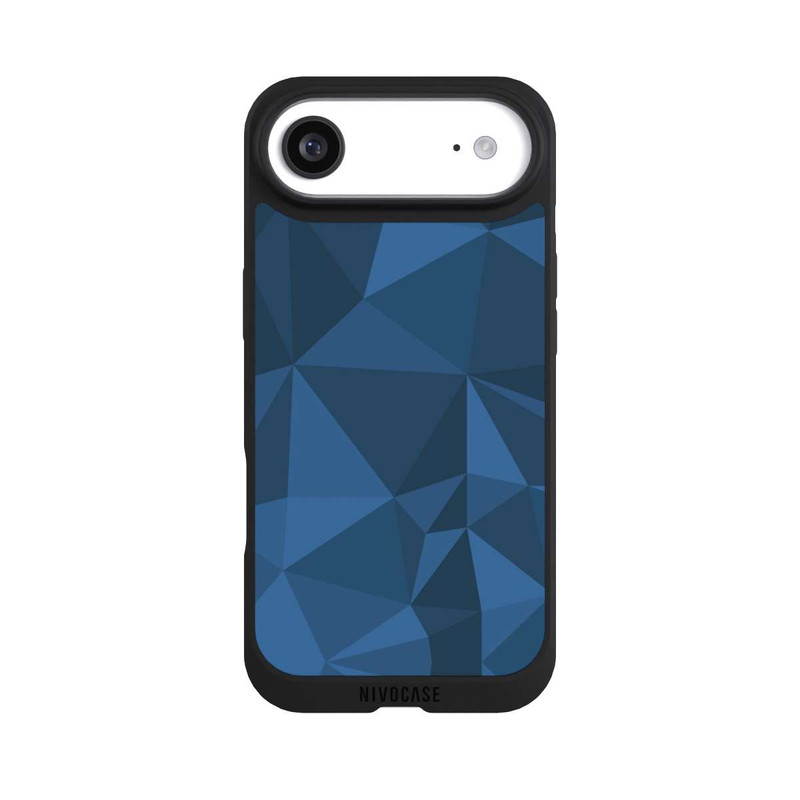 iPhone Air NIVOpure Polygon Pattern Blue