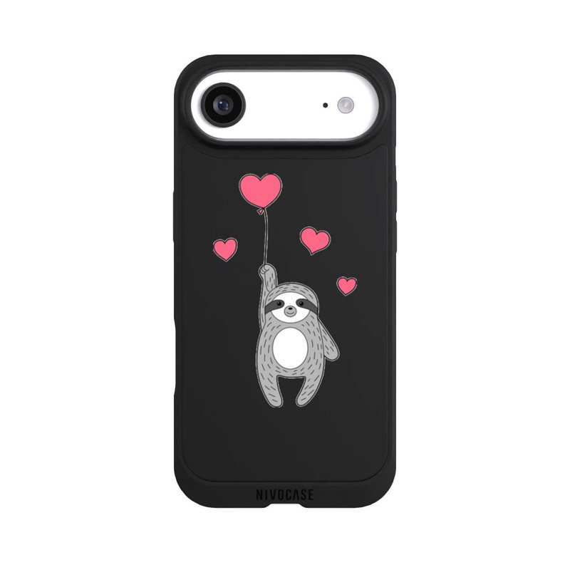 iPhone Air NIVOpure Paresseux avec coeurs transparent