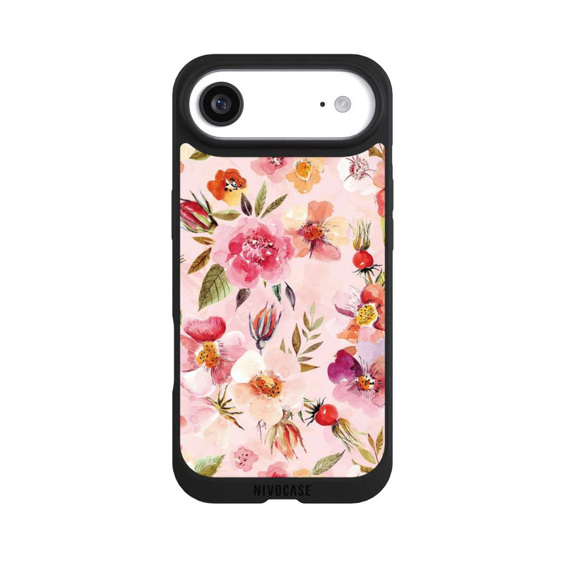 iPhone Air NIVOpure Hagebuttentapete Rosa Frühling