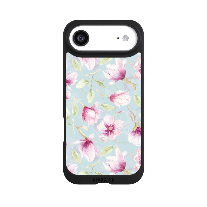 iPhone Air NIVOpure Magnolien auf Blau