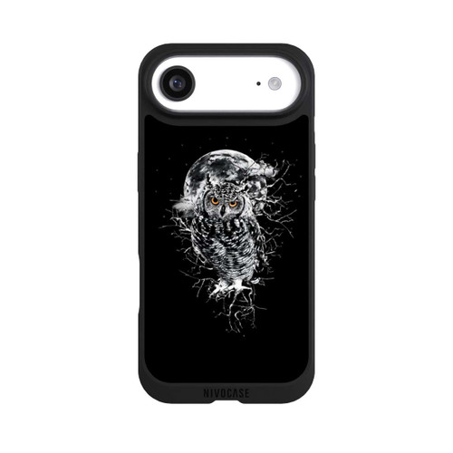 Apple iPhone Air NIVOpure Owl in black/white