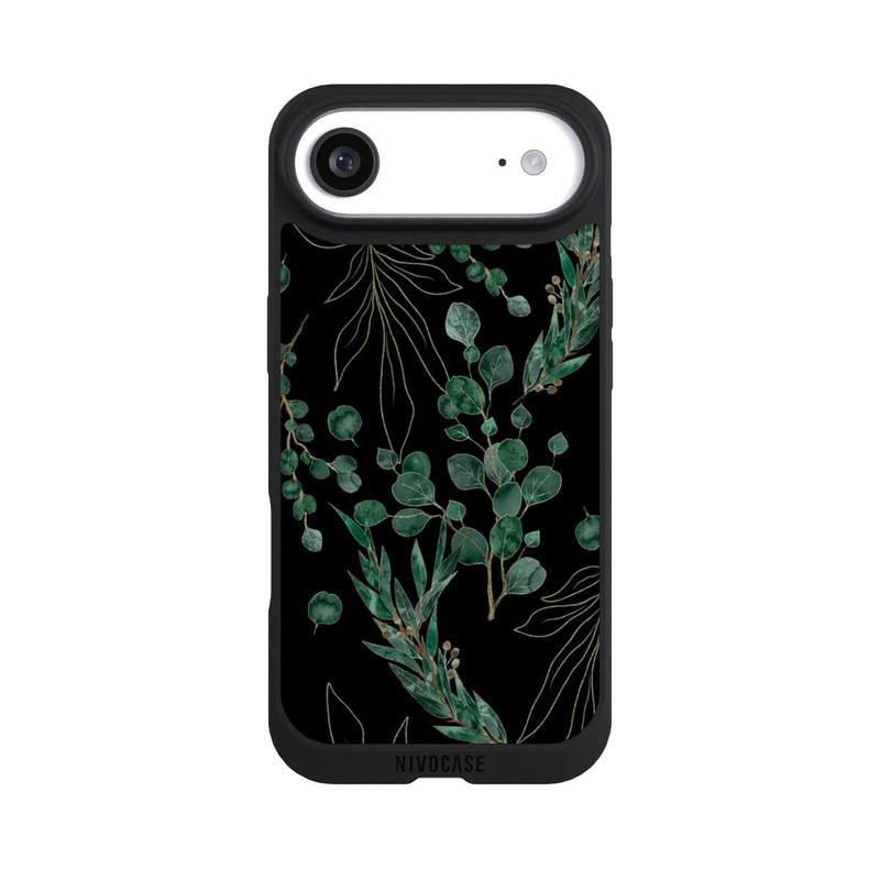 iPhone Air NIVOpure Feuilles d'Eucalyptus Fond Noir