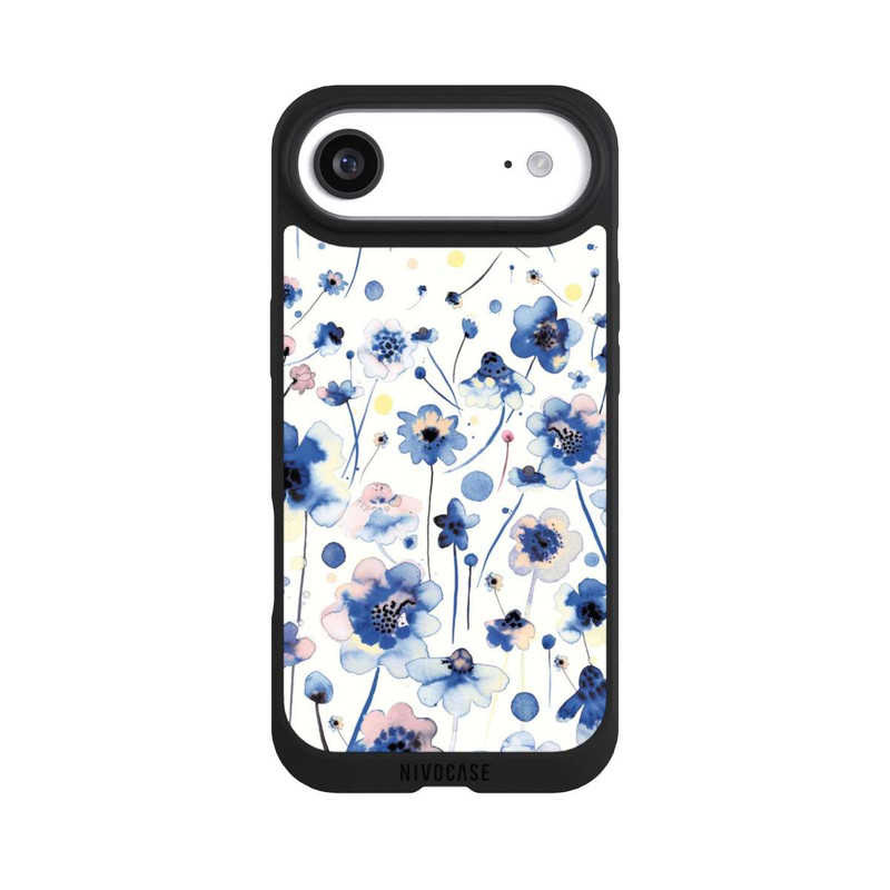iPhone Air NIVOpure Aquarelltinte blaue Blumen
