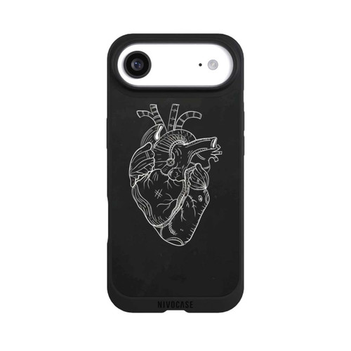 Apple iPhone Air NIVOpure Heart Drawing Black
