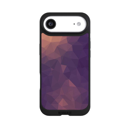 Apple iPhone Air NIVOpure Polygonal Mosaic Rot/Violett
