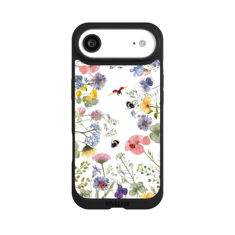 iPhone Air NIVOpure Bunte Frühlingsblumen und Bienen