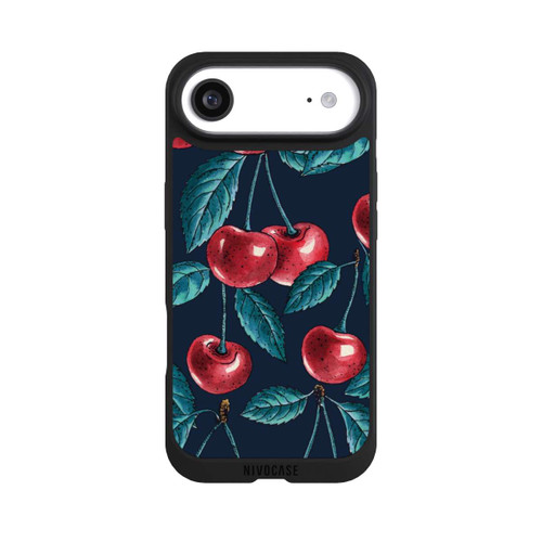 Apple iPhone Air NIVOpure Cherries Dark Pattern