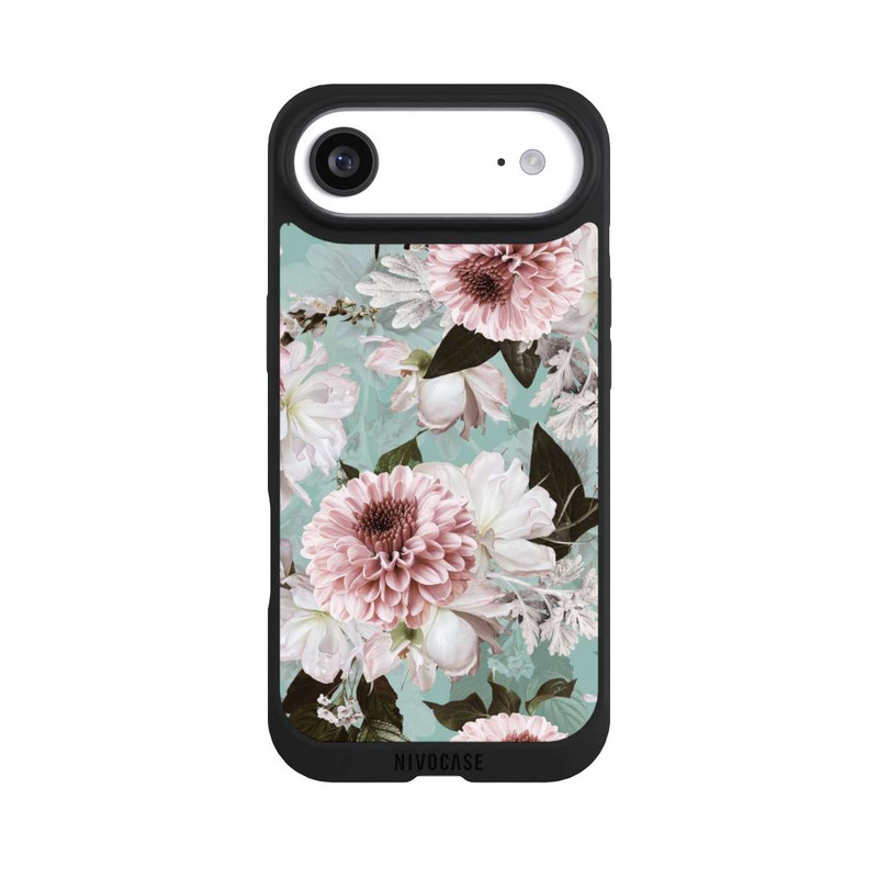 iPhone Air NIVOpure Flower Wallpaper Baroque Blue