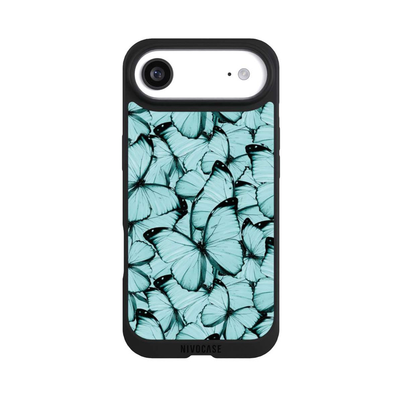 iPhone Air NIVOpure Teal Schmetterlinge
