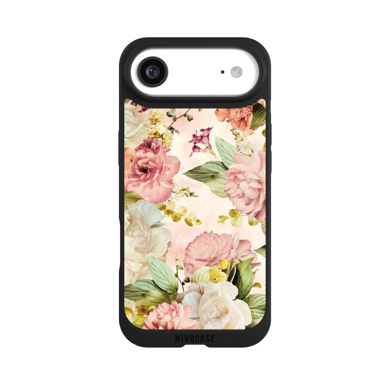 iPhone Air NIVOpure Flower Frame Peonies beige