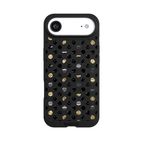 Apple iPhone Air NIVOpure Gold Black Polka Dots