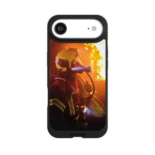 Apple iPhone Air NIVOpure Firefighter Looking Up Explosion