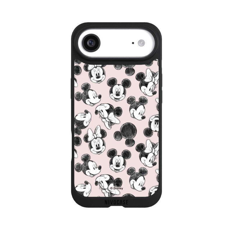iPhone Air NIVOpure Minnie & Mickey Many Faces Pink