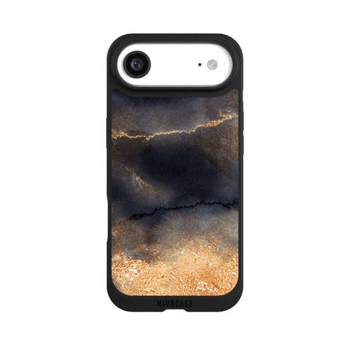 Apple iPhone Air NIVOpure Schwarzer Marmor Goldstaub Look