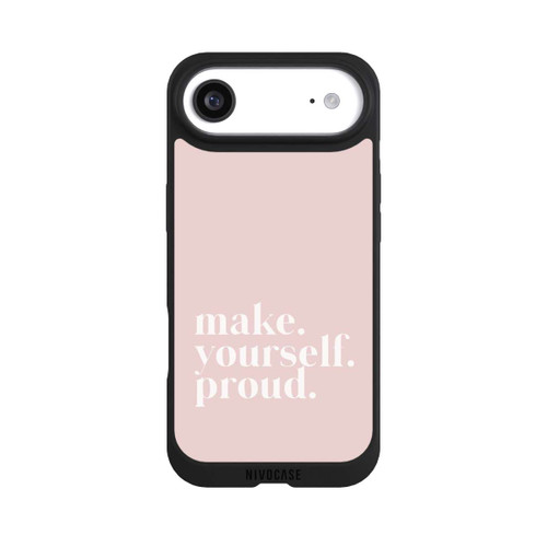 Apple iPhone Air NIVOpure Make Yourself Proud Quote - Old Pink