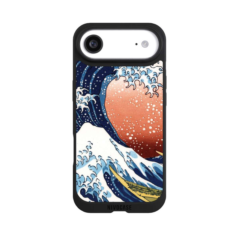 iPhone Air NIVOpure La Grande Vague de Kanagawa Rouge