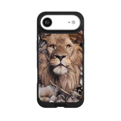 Apple iPhone Air NIVOpure Löwe Blumenrahmen Beige