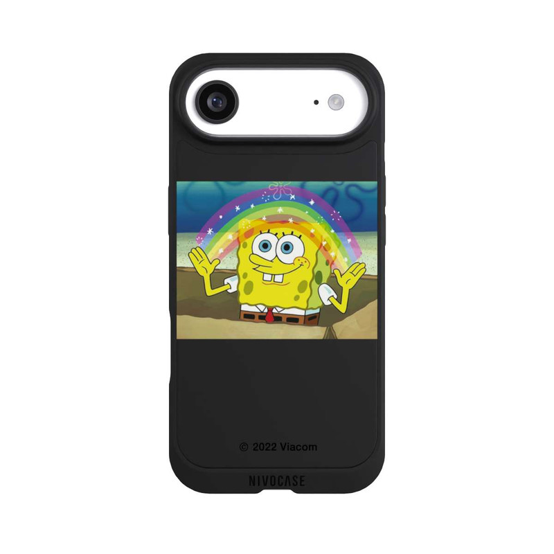 iPhone Air NIVOpure Bob L'Éponge - Meme Arc-en-ciel Transparent