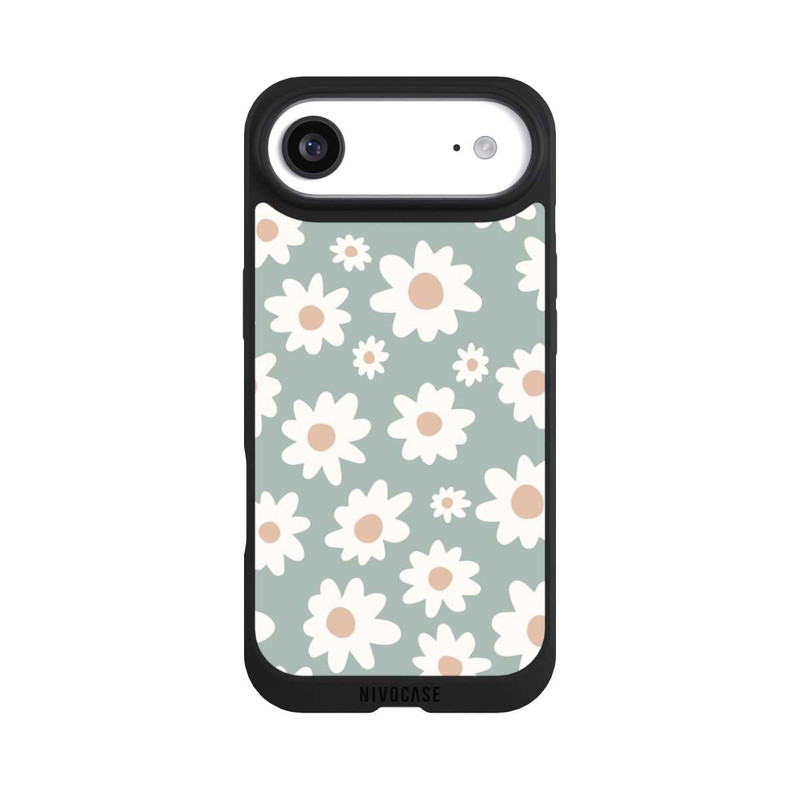 iPhone Air NIVOpure Daisy Flower Seamless Pattern Green