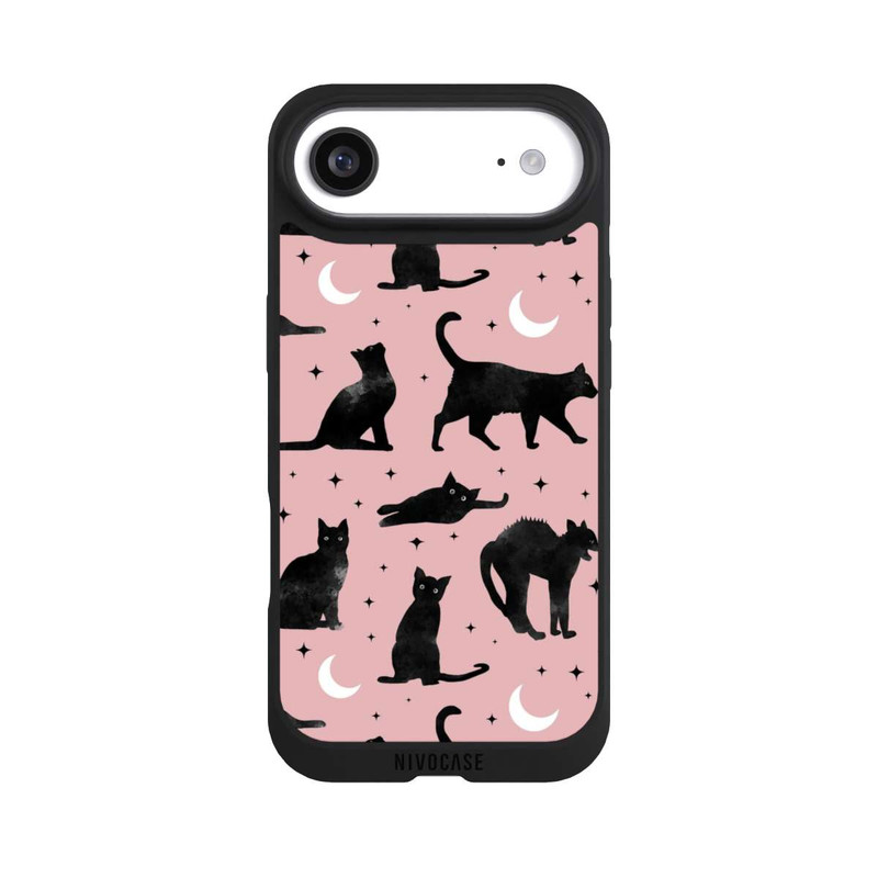 iPhone Air NIVOpure Katzen und Mond auf Rosa