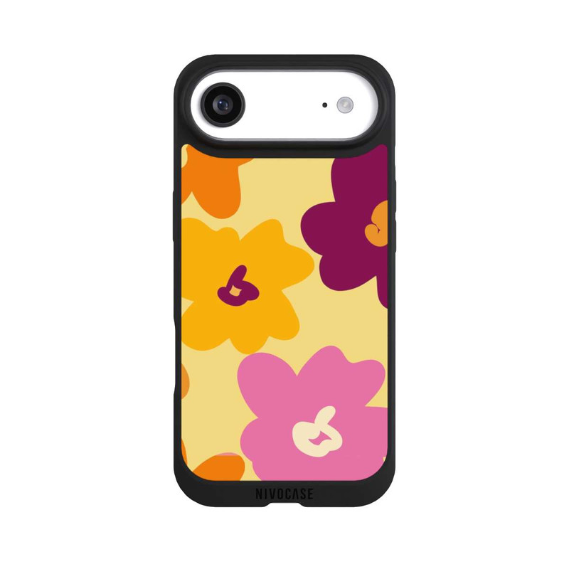 iPhone Air NIVOpure Retro Blumenmuster bunt