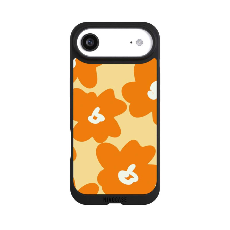 iPhone Air NIVOpure Retro floral pattern Päivi yellow orange