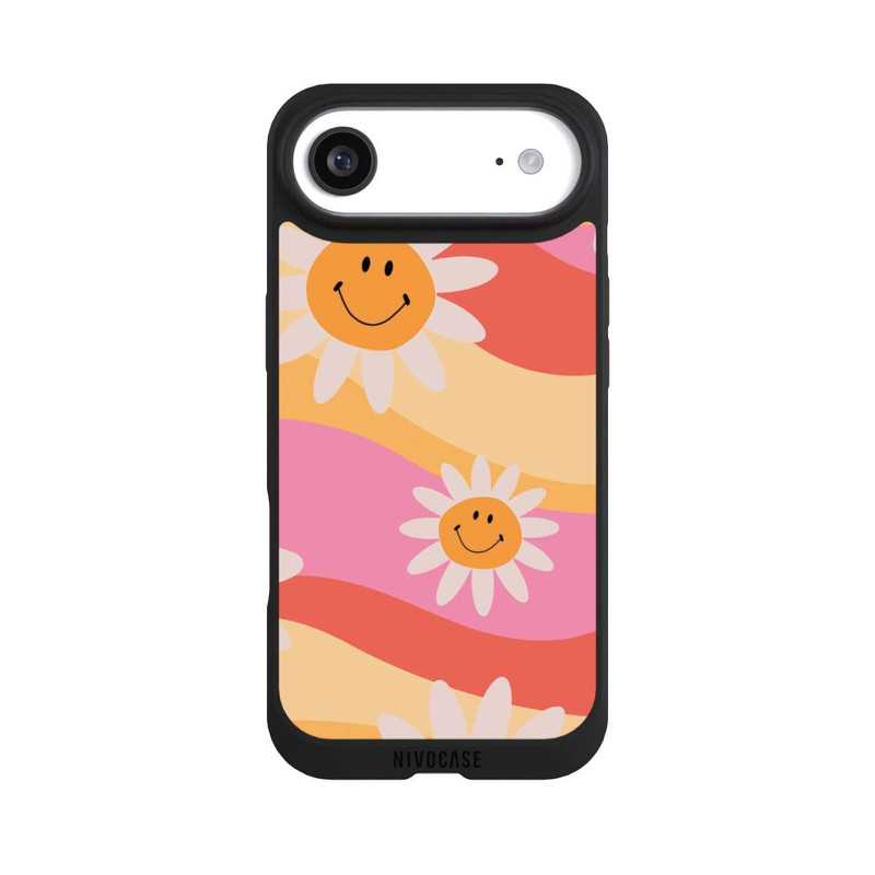 iPhone Air NIVOpure Retro Smiles Orange Colorful