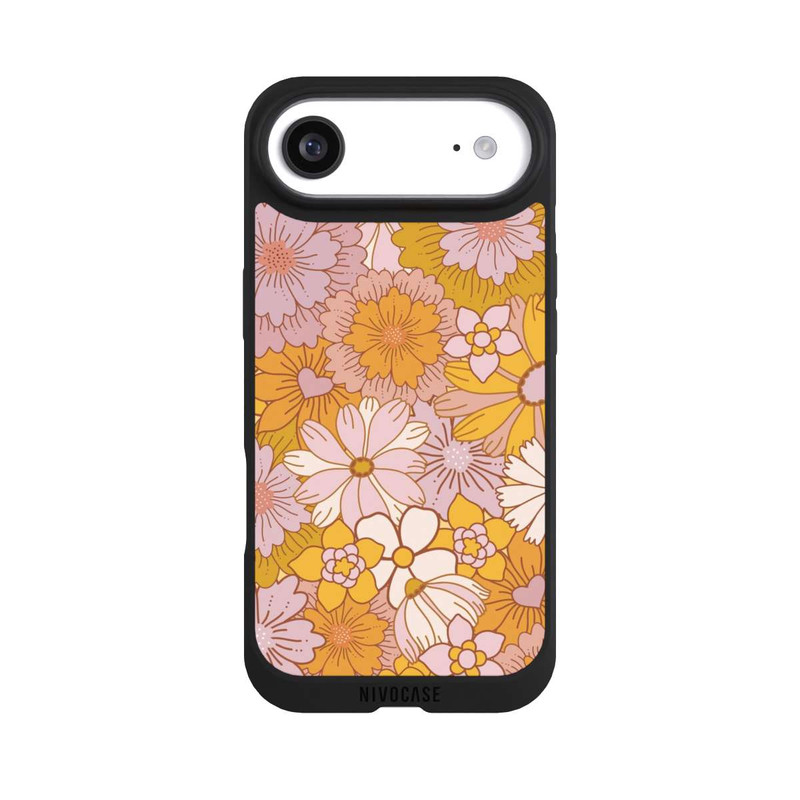 iPhone Air NIVOpure Retro Blumentapete Gelb